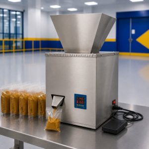 دستگاه پرکن پودر و گرانول نیمه اتومات
